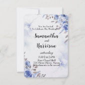 floral wedding invitation card サンキューカード (正面)