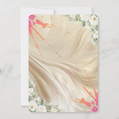 Floral Wedding Invitation Card 招待状 (裏面)