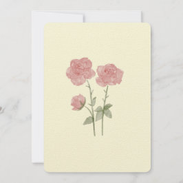 floral wedding invitation card  招待状