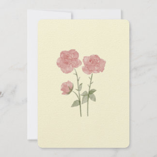 floral wedding invitation card  招待状