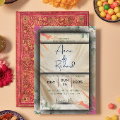 Floral Wedding Invitation Card 招待状