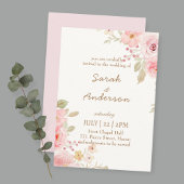 Floral Wedding Invitation Template Wedding  サンキューカード