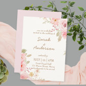 Floral Wedding Invitation Template Wedding  サンキューカード