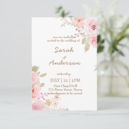Floral Wedding Invitation Template Wedding サンキューカード