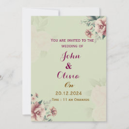 Floral Wedding Invitations 招待状