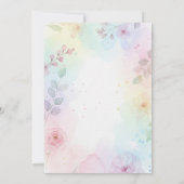 Floral Wedding Invitations Colorful Spring 招待状 (裏面)