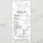 Floral Wedding Menu メニュー (正面)