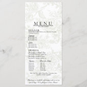 Floral Wedding Menu メニュー (正面)