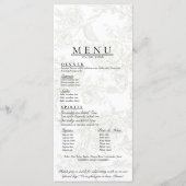 Floral Wedding Menu メニュー (正面)