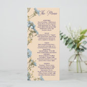 Floral Wedding Menu, Minimalist Menu, Elegant  メニュー (スタンド正面)