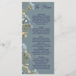 Floral Wedding Menu, Minimalist Menu, Elegant  メニュー