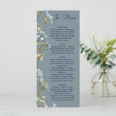 Floral Wedding Menu, Minimalist Menu, Elegant  メニュー (スタンド正面)
