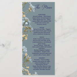 Floral Wedding Menu, Minimalist Menu, Elegant  メニュー
