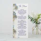 Floral Wedding Menu, Minimalist Menu, Elegant  メニュー (スタンド正面)