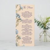 Floral Wedding Menu, Minimalist Menu, Elegant  メニュー (スタンド正面)