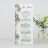 Floral Wedding Menu, Minimalist Menu, Elegant  メニュー (スタンド正面)