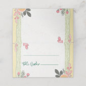 Floral Wedding Place Cards プレイスカード (外部開封)