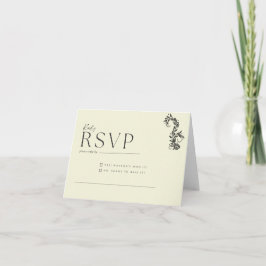 Floral Wedding Reply Card 招待状