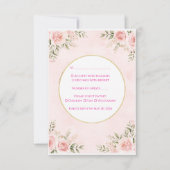 Floral Wedding RSVP Cards - Elegant CResponse Card (正面)