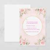Floral Wedding RSVP Cards - Elegant CResponse Card (正面/裏面)