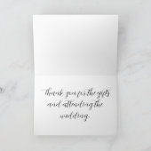 Floral Wedding Thank You Card サンキューカード (内部)