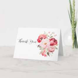 Floral Wedding Thank You Card サンキューカード