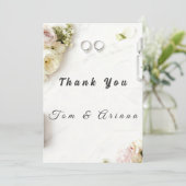 Floral Wedding Thank You Card サンキューカード (スタンド正面)