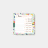Floral Weekly Planner – Blossom Time Sticky Notes ポストイット (正面)