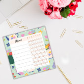 Floral Weekly Planner – Blossom Time Sticky Notes ポストイット