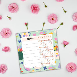 Floral Weekly Planner – Blossom Time Sticky Notes ポストイット