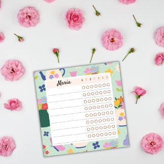 Floral Weekly Planner – Blossom Time Sticky Notes ポストイット