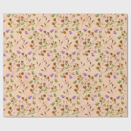 Floral Whimsical Gift Wrapping Paper ラッピングペーパー