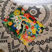 Floral White Horse Poster Print Wall Art ポスター