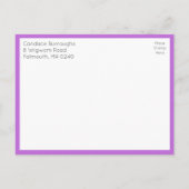 Floral Wildflower Sunflower Daisy Rehearsal Dinner インビテーションポストカード (裏面)