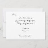 Floral Will You be My Bridesmaid Card セーブザデート (裏面)