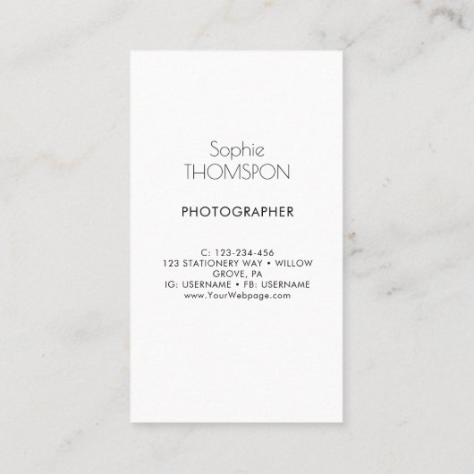 Floral winter flowers  名刺 (裏面)