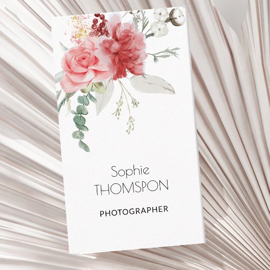 Floral winter flowers 名刺