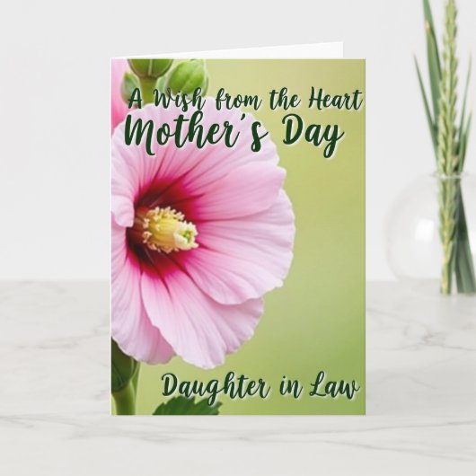 Floral Wish Mothers Day Card カード (正面)