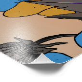 Floral Woman Crown of Flowers フォトプリント (角)