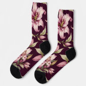 Floral Women's Socks ソックス (左)
