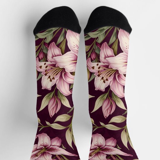 Floral Women's Socks ソックス (上部)