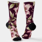 Floral Women's Socks ソックス (傾斜あり)