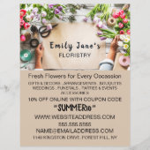Floral Wrapping, Floristry Advertising チラシ (正面)
