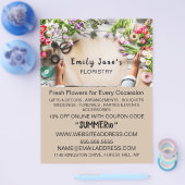 Floral Wrapping, Floristry Advertising チラシ (シングル)