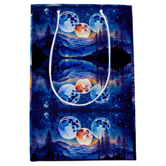 Floral Wrapping Paper ミディアムペーパーバッグ