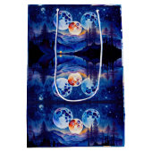 Floral Wrapping Paper ミディアムペーパーバッグ (裏面)