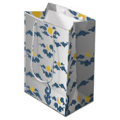 Floral Wrapping Paper Medium Gift Bag ミディアムペーパーバッグ (正面アングル)