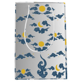 Floral Wrapping Paper Medium Gift Bag ミディアムペーパーバッグ