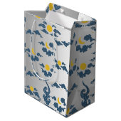 Floral Wrapping Paper Medium Gift Bag ミディアムペーパーバッグ (裏面アングル)