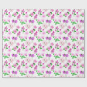Floral Wrapping Paper - Papel de regalo con flores ラッピングペーパー (フラット)